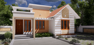 650 Sq Ft 2BHK Contemporary Style House and Free Plan, 10 Lacks
