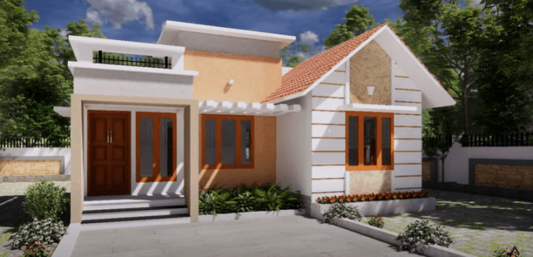 650 Sq Ft 2BHK Contemporary Style House and Free Plan, 10 Lacks
