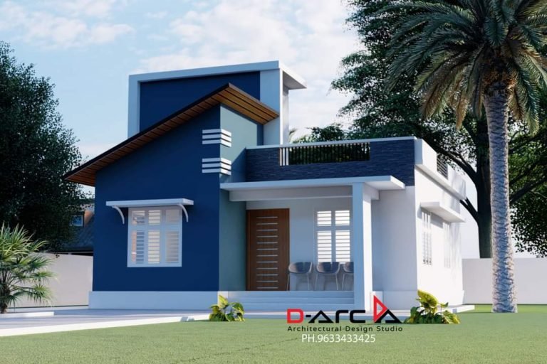 750 Sq Ft 2BHK Contemporary Style Single Floor Home and Free Plan, 12 Lacks