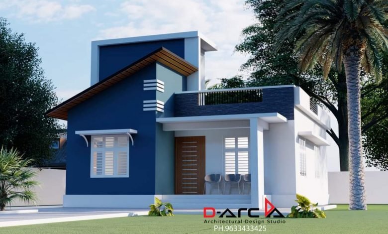 750 Sq Ft 2BHK Contemporary Style Single Floor Home and Free Plan, 12 Lacks