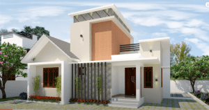 800 Sq Ft 2BHK Contemporary Style House and Free Plan, 12 Lacks