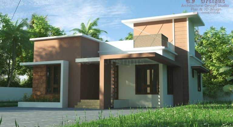979 Sq 2BHK Contemporary Style Single Storey Home and Free Plan