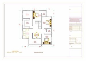 1235 Sq Ft 3BHK Contemporary Style Home and Free Plan, 18 Lacks