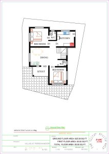 625 Sq Ft 2BHK Modern Single Storey Home and Free Plan, 10 Lacks