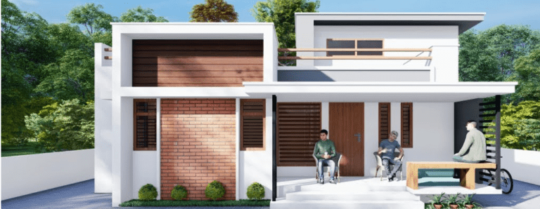 950 Sq Ft 2BHK Contemporary Style Single Storey Home and Free Plan, 13 Lacks