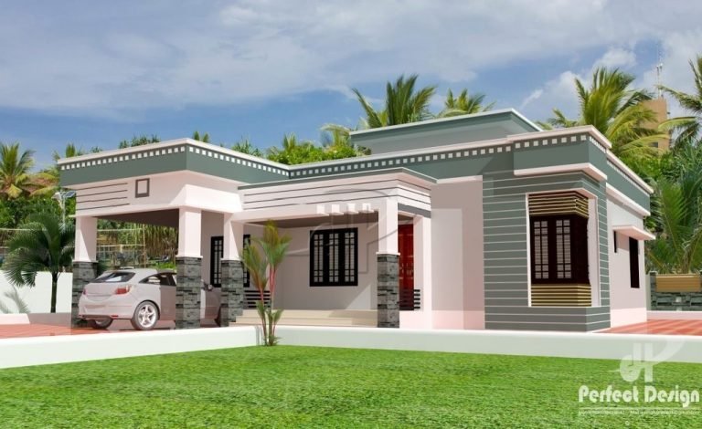 1097 Sq Ft 3BHK Fusion Style Single Storey Home and Free Plan, 16 Lacks