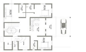 1250 Sq Ft 3BHK Modern Single Floor Home and Free Plan, 18 Lacks