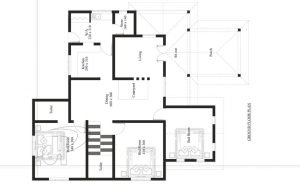 1330 Sq Ft 3BHK Traditional Style Beautiful Home and Free Plan
