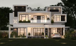 2300 Sq Ft 4BHK Contemporary Style Two-Storey Home and Free Plan (1)