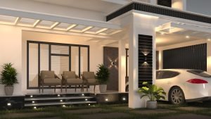 2300 Sq Ft 4BHK Contemporary Style Two-Storey Home and Free Plan