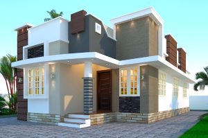 790 Sq Ft 3BHK Contemporary Style Single Storey Home and Free Plan