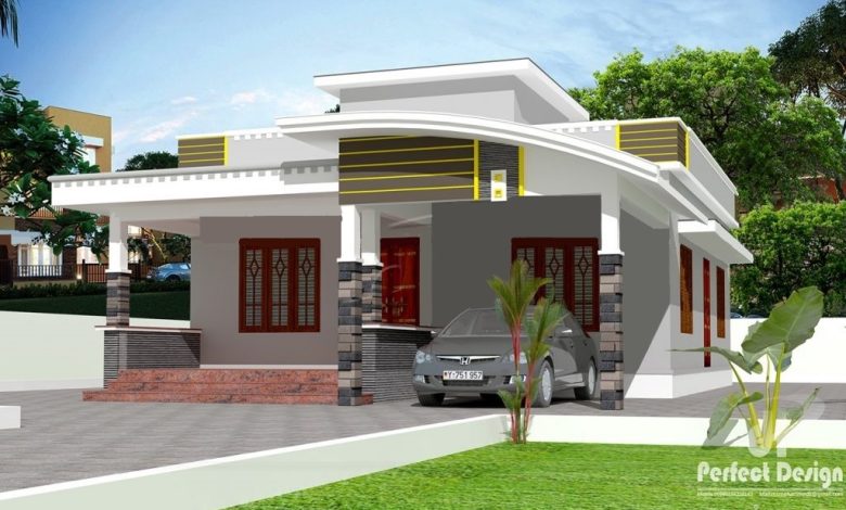 957 Sq Ft 2BHK Contemporary Style Home and Free Plan, 15 Lacks