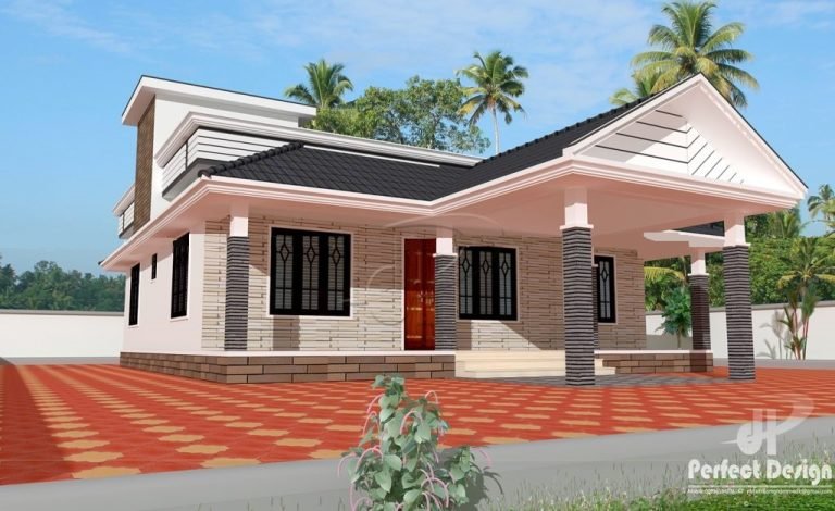 1184 Sq Ft 3BHK Kerala Style Single Floor House and Free Plan, 18 Lacks