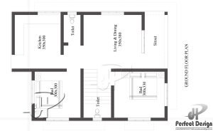 733 Sq Ft 2BHK Modern Single Floor Home and Free Plan, 11 Lacks