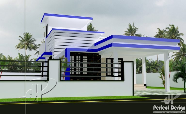 733 Sq Ft 2BHK Modern Single Floor Home and Free Plan, 11 Lacks