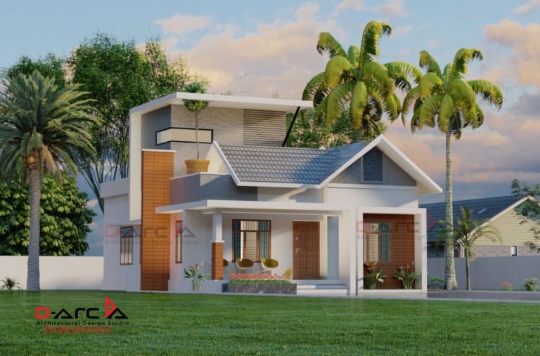 978 Sq Ft 2BHK Mix Roof Single Floor Home and Free Plan