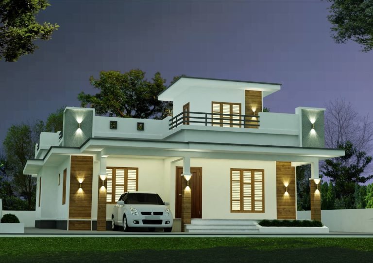 1417 Sq Ft 2BHK Modern Single Storey Home and Free Plan, 22.5 Lacks