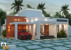 1197 Sq Ft 2BHK Contemporary Style Single-Storey Home and Free Plan