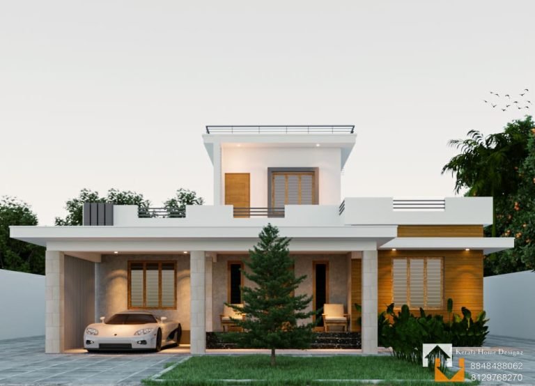 1500 Sq Ft 3BHK Contemporary Style Home and Free Plan