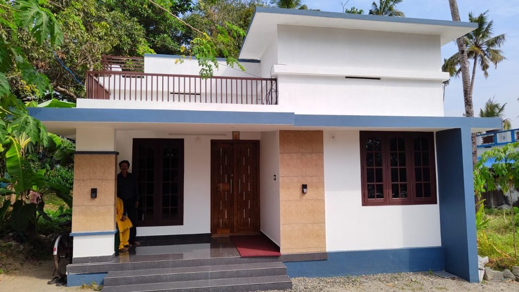 970 Sq Ft 2BHK Beautiful Single Floor Home at 5 Cent Plot, Free Plan, 15 Lacks