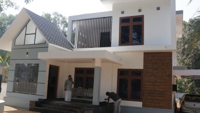1438 Sq Ft 3BHK Contemporary Two-Storey Home at 6 Cent Plot, Free Plan, 26.75 Lacks