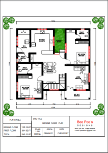 1940 Sq Ft 3BHK Two-Storey Home at 8 Cent Plot, Free Plan, 52 Lacks with Interior