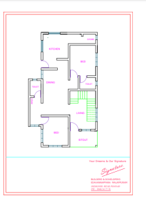 1087 Sq Ft 2BHK Modern Home at 4 Cent Plot, Free Plan, 17 Lacks with Interior and Furniture.