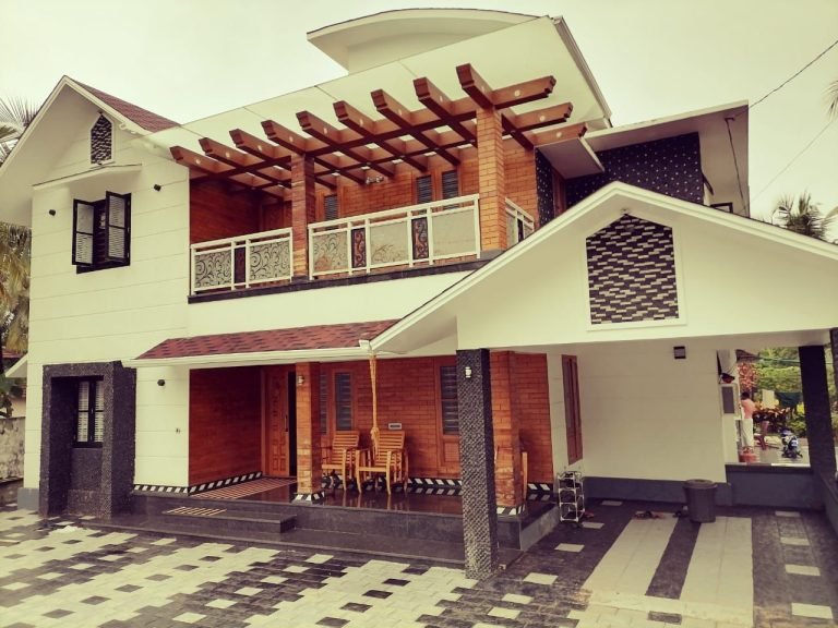 2540 Sq Ft 4BHK Contemporary Style Home at 10 Cent Plot, Free Plan, 80 Lacks