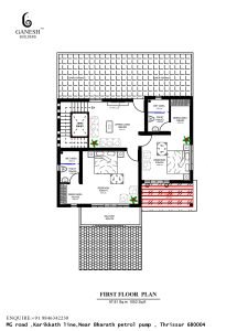 3300 Sq Ft 4 BHK Home at 7 Cent Plot, Free Plan, 72 Lacks