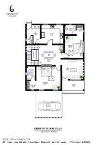 3300 Sq Ft 4 BHK Home at 7 Cent Plot, Free Plan, 72 Lacks