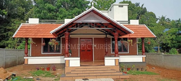 1279 Sq Ft 2BHK Traditional Style Home at 9 Cent Plot, Free Plan, 19 Lacks