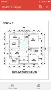 1300 Sq Ft 2 BHK Home at 10 Cent, 21 Lacks, Free Plan