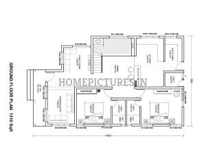 2355 Sq Ft 4 BHK Home at 10 Cent Plot, Free Plan, 51 Lacks