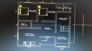 1125 Sq Ft 2 BHK Home at 5 Cent, Free Plan, 20 Lacks with Interior