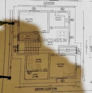 1040 Sq Ft 2 BHK Home at 5 Cent Plot, Free Plan, 18 Lacks