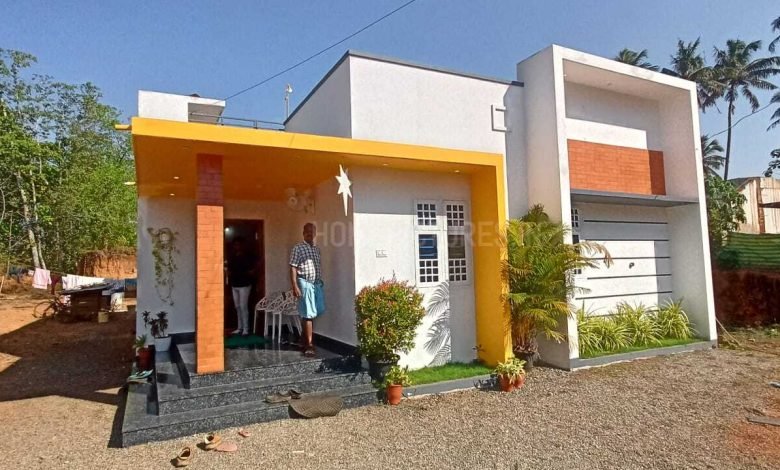 987 Sq Ft 3 BHK Home at 15 Cent Plot, Free Plan, 20 Lacks