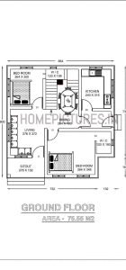 1750 Sq Ft 4 BHK Home at 4 Cent Plot, Free Plan, 25 Lacks