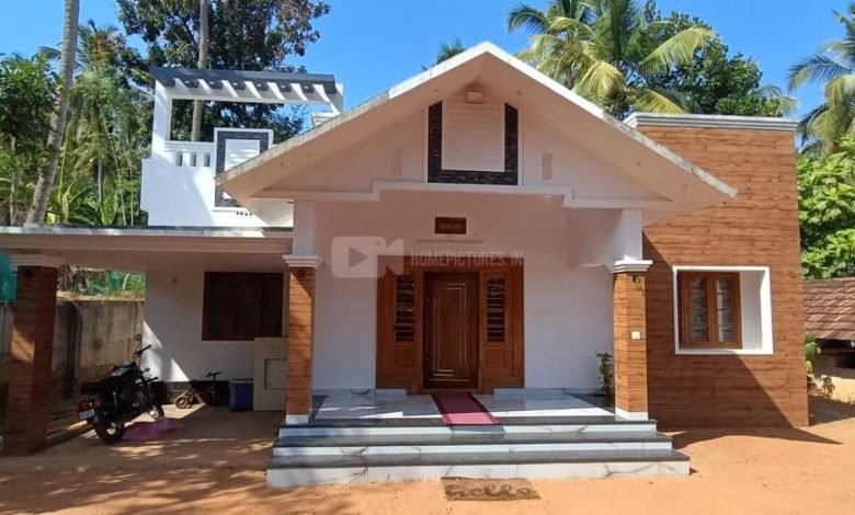 3 bedroom single floor house elevation