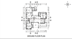2600 Square Feet Traditional House in Plan