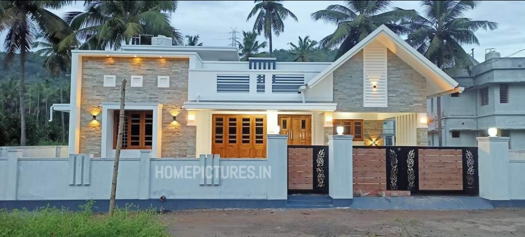 1619 Square Feet 2 Bedroom House at 7.5 Cent Plot