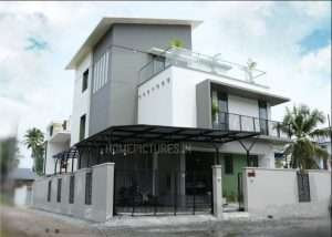 2650 Square Feet 4 Bedroom Contemporary Style Home at 4.3 Cent Plot
