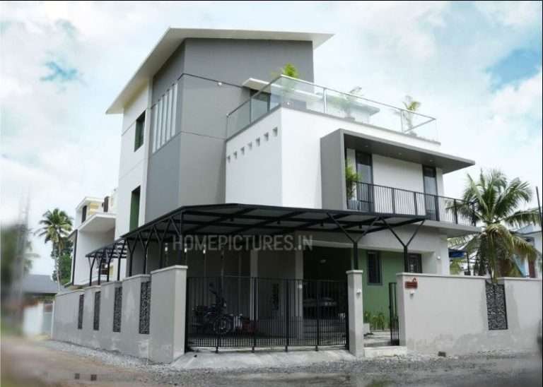 2650 Square Feet 4 Bedroom Contemporary Style Home at 4.3 Cent Plot