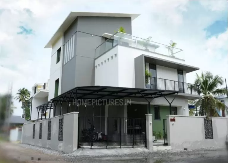 2650 Square Feet 4 Bedroom Contemporary Style Home at 4.3 Cent Plot
