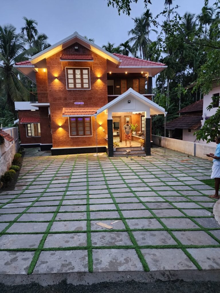 Traditional yet modern home at Palakkad