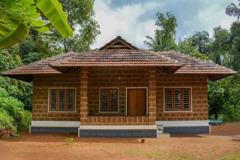 1200 sq ft Thrissur house elevation