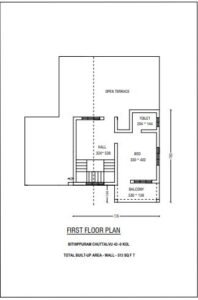 513 SQ FT FLOOR PLAN