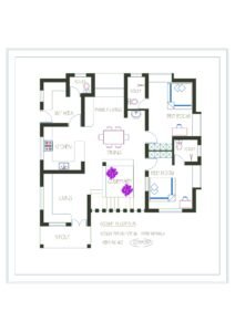 1700 sq ft nature friendly house at Thrissur