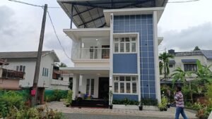 contemporary flat box type house elevation