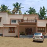Flat-box style house at Thrissur, Kerala.