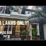 Exterior view of a compact 10 lakh budget home designed by Budget Homes, featuring marble flooring, a modern GS staircase, and spacious interiors with large windows for natural light. Perfect for small families seeking affordable yet stylish living spaces.